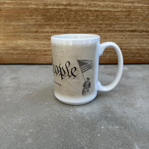 “We The People” 15oz Ceramic Mug – Classic Patriotic Drinkware