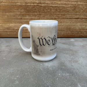 “We The People” 15oz Ceramic Mug – Classic Patriotic Drinkware