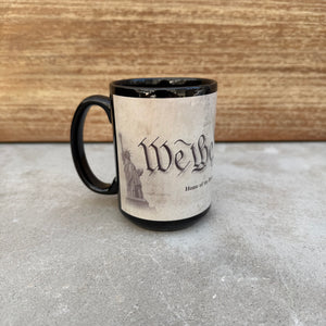 “We The People” 15oz Ceramic Mug – Classic Patriotic Drinkware
