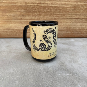 “Join, or Die” 15oz Ceramic Mug – Classic Patriotic Drinkware