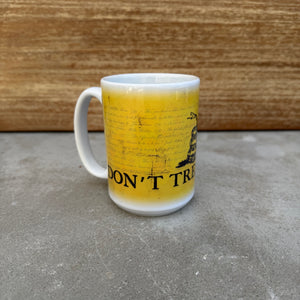 “Don't Tread On Me” 15oz Ceramic Mug – Classic Patriotic Drinkware