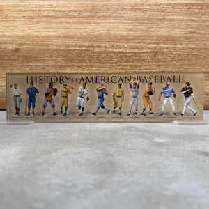 "Baseball" Acrylic Desk Top Art 3.5"x14"