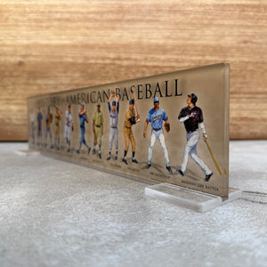 "Baseball" Acrylic Desk Top Art 3.5"x14"