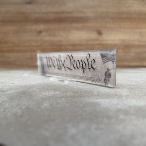 "We The People" Acrylic Art 2.5"x9"