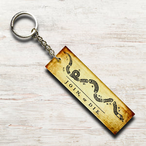 Join, or Die - Acrylic Key Chain