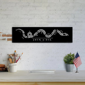 Join or Die - Unframed 6" x 24"