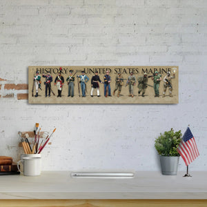 History of the United States Marine - Unframed 6" x 24"