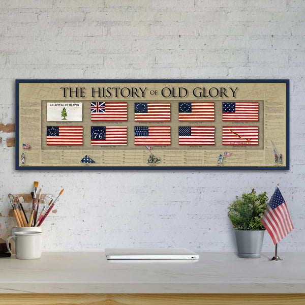 The History of Old Glory - Unframed 11¾" x 36”