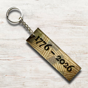 Scattered Flag - Acrylic Key Chain