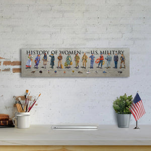 History of Women in the U.S. Military - Unframed 6" x 24"