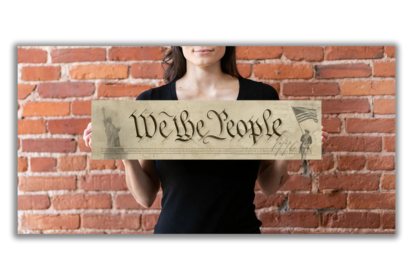 We The People - Unframed 6" x 24"