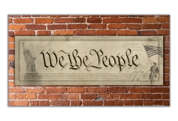 We The People - Unframed 11 ¾" x 36”