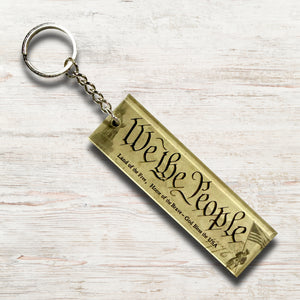 We The People - Acrylic Key Chain