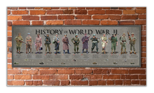 History of World War II - Unframed 11 ¾" x 36"