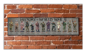 WWII - Plaque - Beveled Edge with a pebble textured finish 6x24”