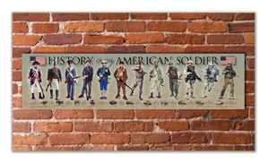 History of the American Soldier - Unframed 6" x 24"