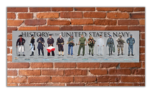 History of the United States Navy - Unframed 6" x 24"