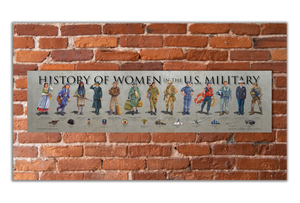 Women in Military - Unframed 6" x 24"