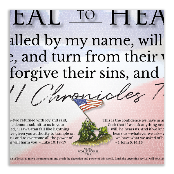Appeal to Heaven - Framed 2” Black Double Matted, Flat Molding 6" x 24”
