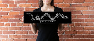 Join or Die - Unframed 6" x 24"