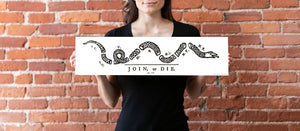Join or Die - Unframed 6" x 24"