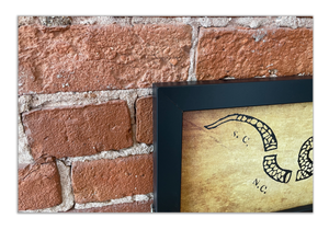 Join or Die - Framed 1", printed with a matte finish, 6" x 24"