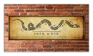 Join or Die - Unframed 11 ¾ x 36"