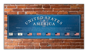 USA 1776 - Unframed 11 ¾" x 36"