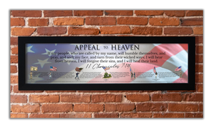 Appeal to Heaven - Framed 1", printed with a matte finish, 6" x 24"