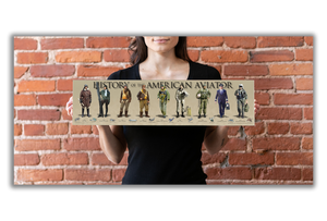 History of the American Aviator - Unframed 6" x 24"