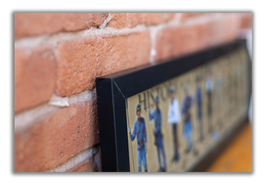 History of the American Civil War - Framed 1", printed with a matte finish, 6" x 24"