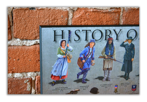 History of Women in the U.S. Military - Plaque - Beveled Edge with a pebble textured finish 6" x 24"