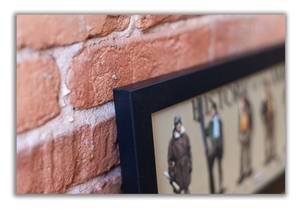 History of the American Aviator - Framed 1", printed with a matte finish, 6" x 24"