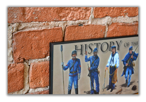 History of the American Civil War - Plaque - Beveled Edge with a pebble textured finish 6" x 24"