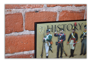 History of the United States Marine - Plaque - Beveled Edge with a pebble textured finish 6" x 24"