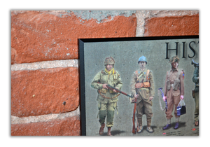 History of World War II - Plaque - Beveled Edge with a pebble textured finish 6" x 24"