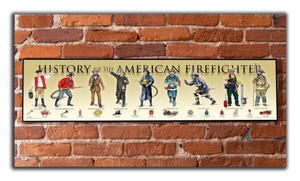 Firefighter - Plaque - Beveled Edge with a pebble textured finish 6x24”