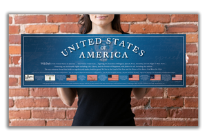 USA 1776 - Unframed 11 ¾" x 36"