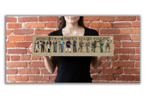 History of the United States Marine - Unframed 6" x 24"