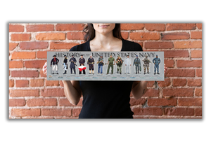 History of the United States Navy - Unframed 6" x 24"