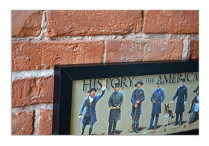 History of the American Police Officer - Framed 1", printed with a matte finish, 6" x 24"