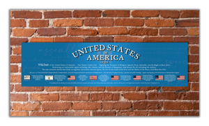 USA 1776 - Unframed 6" x 24"